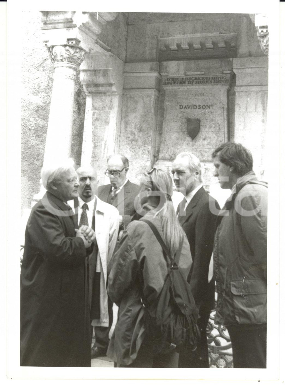 Fotografia d epoca originale 1997 GENOVA Cimitero monumentale di Staglieno  Tomba di George DAVIDSON Foto 1