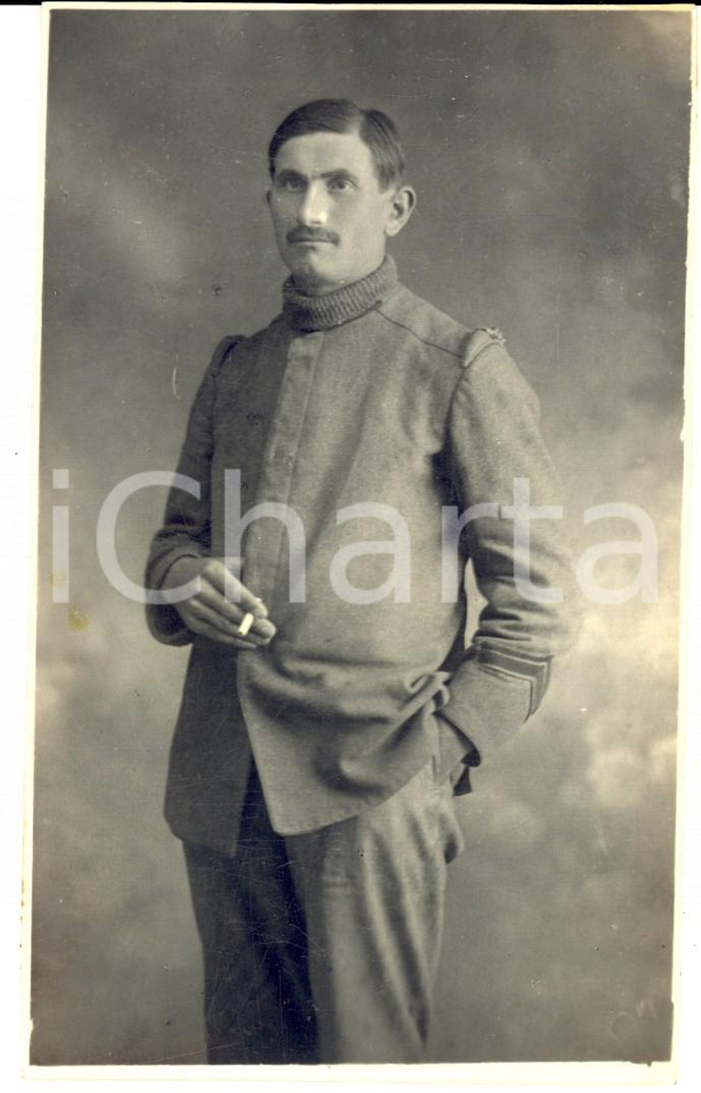 Fotografia d epoca originale 1915 WW1 VERONA Egisto MAZZOTTI 8Â° Reggimento Artiglieria Campagna  Foto 1