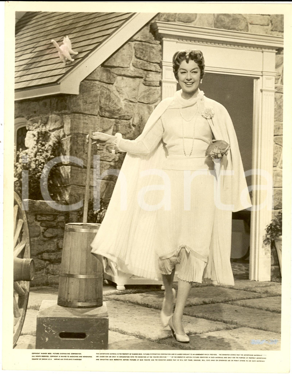 Fotografia d epoca originale 1958 CINEMA USA   Auntie Mame  Attrice Rosalind RUSSELL  Foto 20x25 cm 1