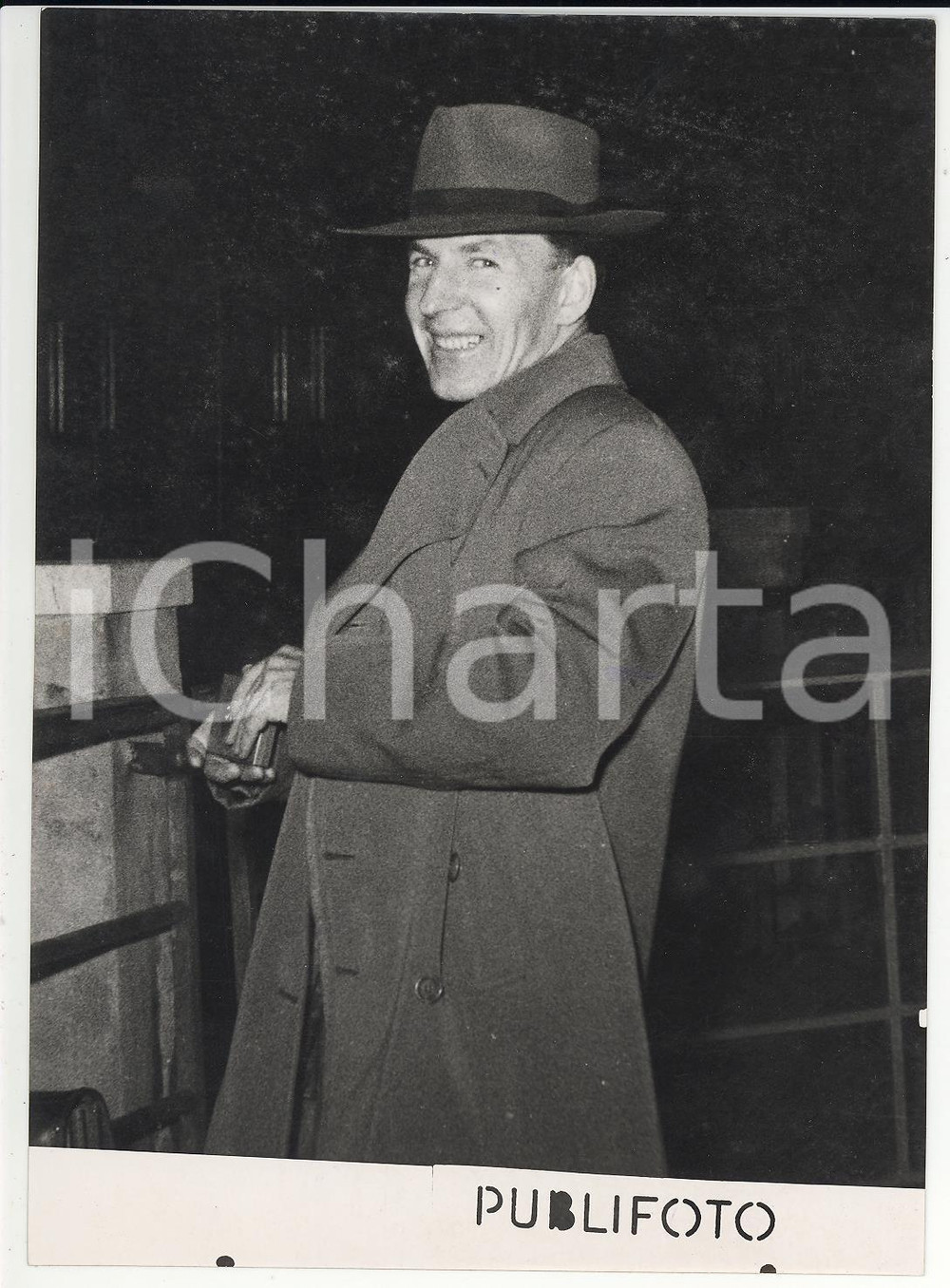 1955 GENOVA Ritratto di Vasilij VENEDITKOV diplomatico URSS *Foto 13x18 cm