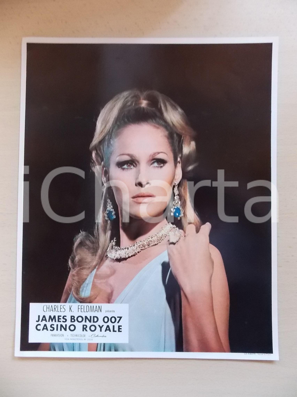 Materiale cinematografico d’epoca 1967 JAMES BOND 007 CASINO ROYALE Ursula ANDRESS Lobby card EDIZIONE FRANCESE 1