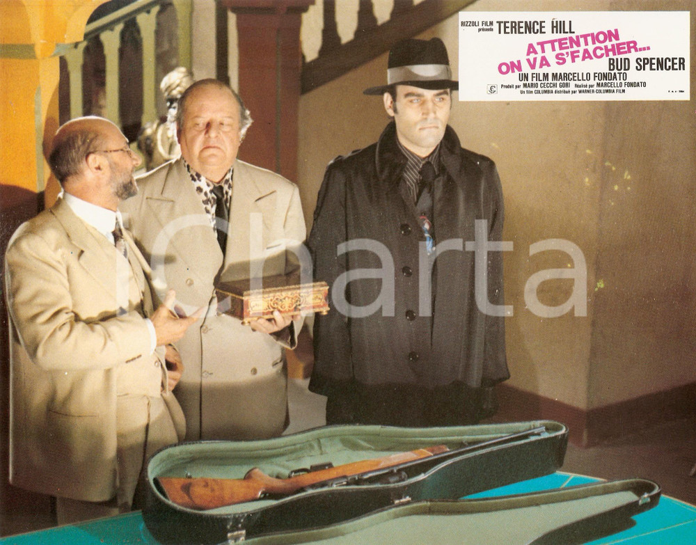 Materiale cinematografico d’epoca 1974 ALTRIMENTI CI ARRABBIAMO John SHARP Donald PLEASENCE Lobby card ED FRANCESE 1