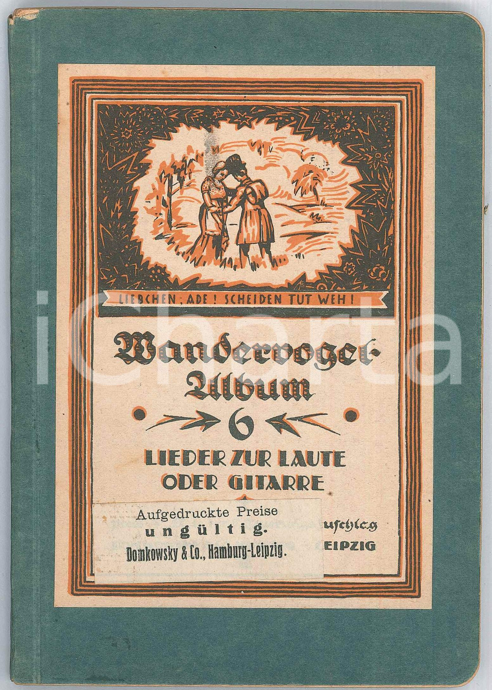 Libro, pubblicazione d epoca 1925 ca Adolf HASELER Lieder zur Laute oder Gitarre  Wandervogel Album 6 1