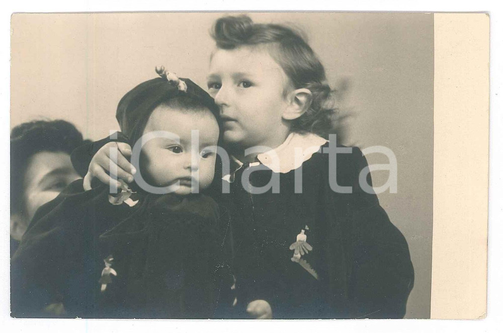 Fotografia d epoca originale 1948 SAN GIOVANNI IN PERSICETO BO Famiglia RICCARDI  Fratellini Foto 13x9 1