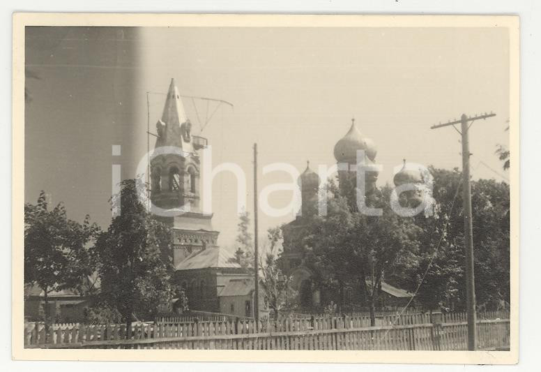 Fotografia d epoca originale 1940ca WW2 BORISOV La cattedrale durante l occupazione tedesca REAL PHOTO cm 9X6 1