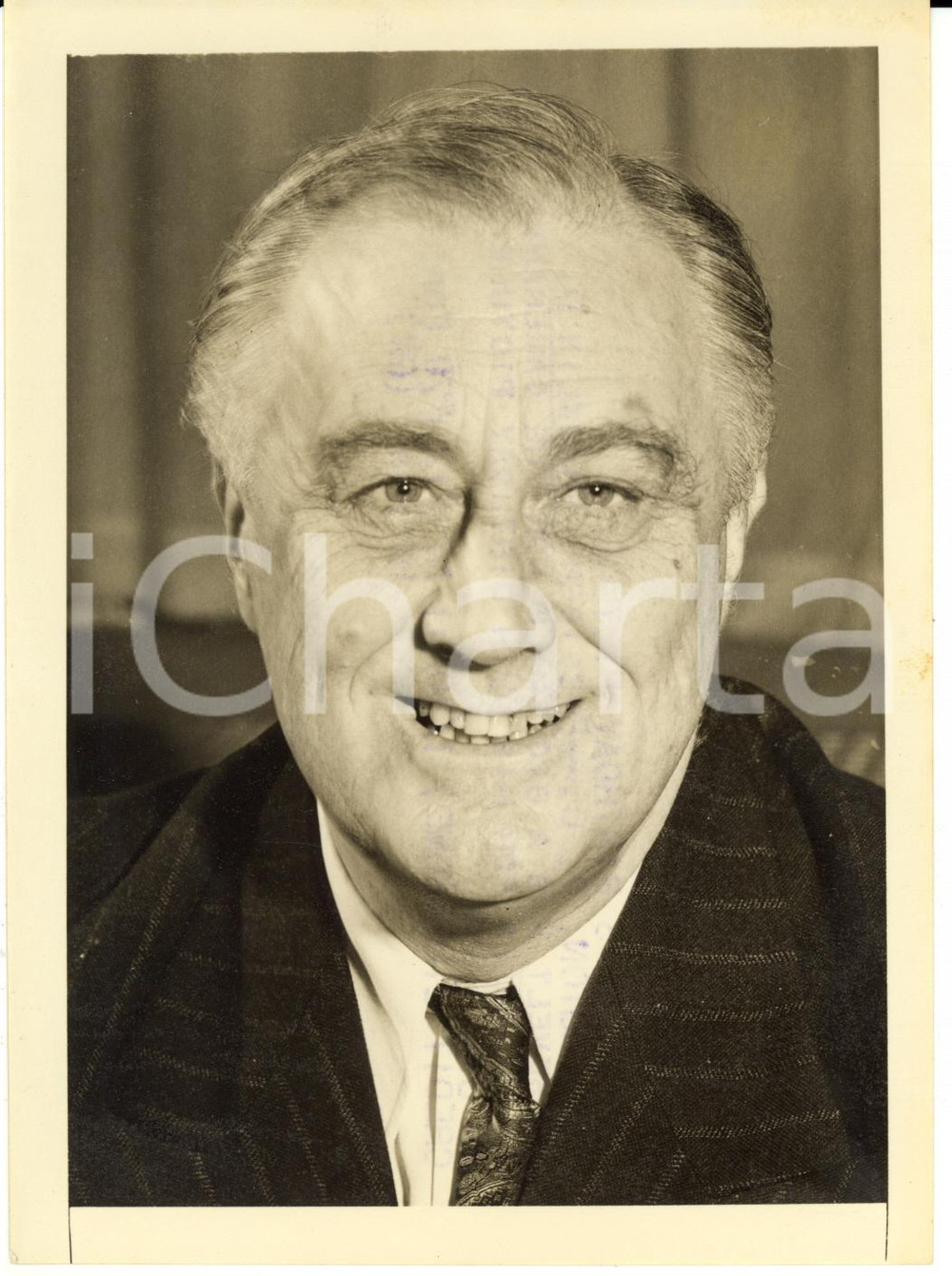 Fotografia d epoca originale 1941 WASHINGTON Franklin D. ROOSEVELT poses for his 59th birthday picture Photo 1