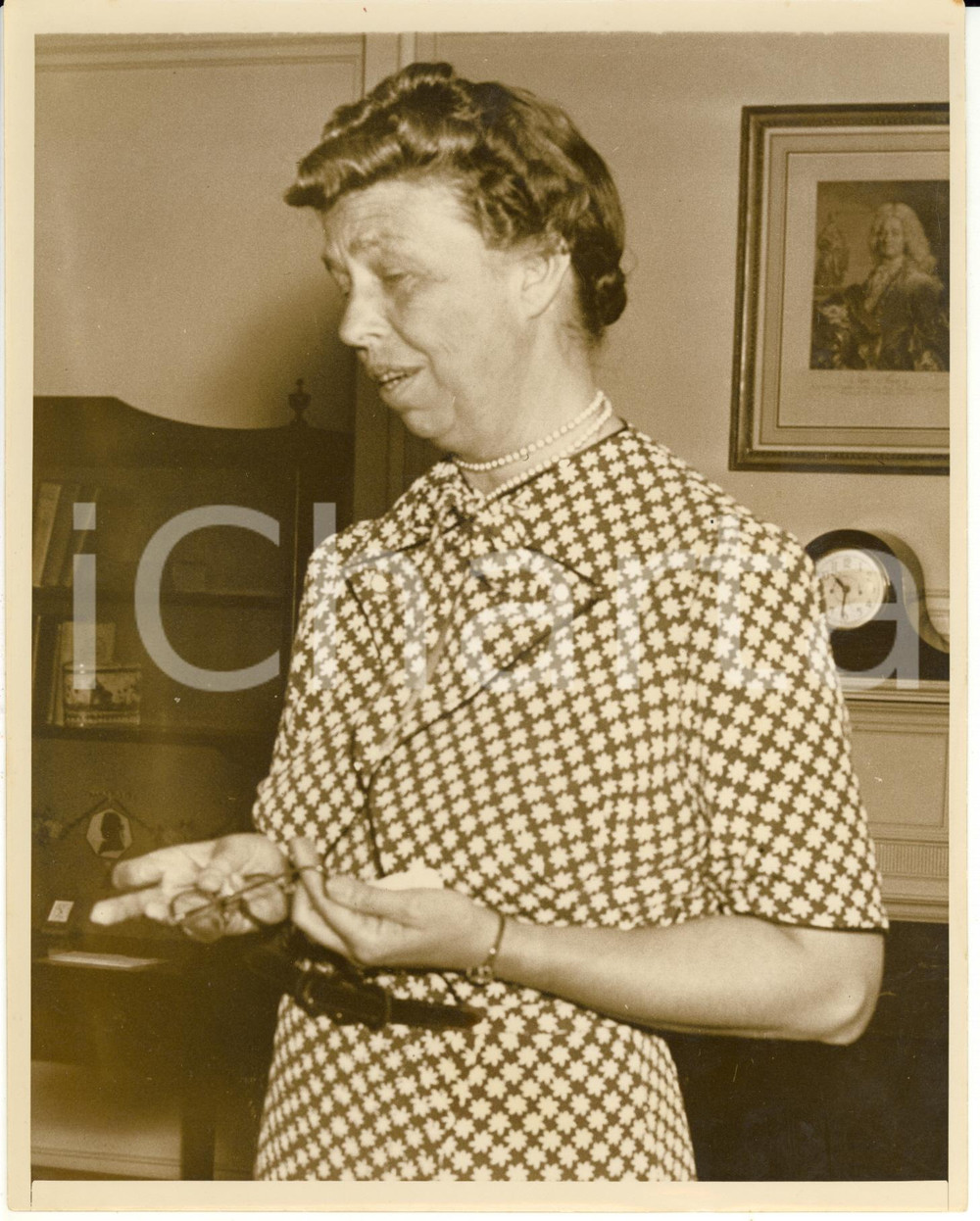 Fotografia d epoca originale 1939 NEW YORK Eleanor ROOSEVELT announces mishap to her daughterinlaw  Photo 1