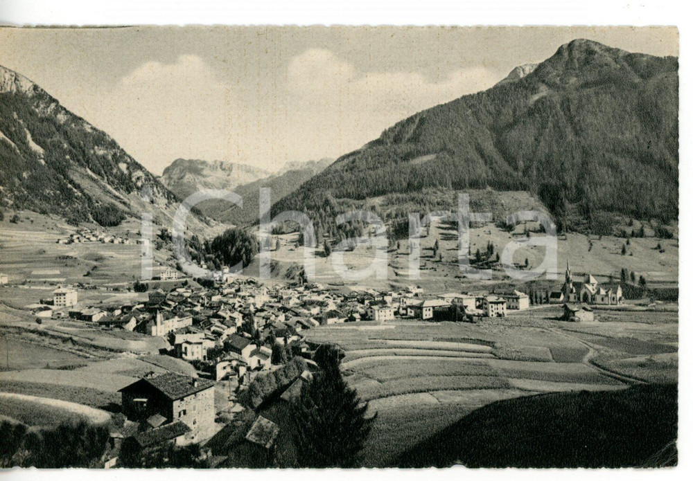 1941 MOENA (TN) Panorama con Valle SAN PELLEGRINO *Cartolina VINTAGE FP VG