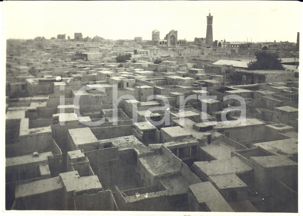 Fotografia d epoca originale 1934 BUKHARA UZBEKISTAN Veduta della cittÃ  dall alto   Foto 17x12 cm 1