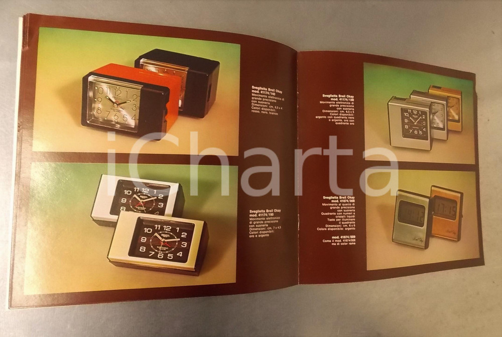 Materiale pubblicitario d’epoca 1979 MILANO Ditta I. BINDA  Catalogo BREIL OKAY radiosveglie  24 pp. 1
