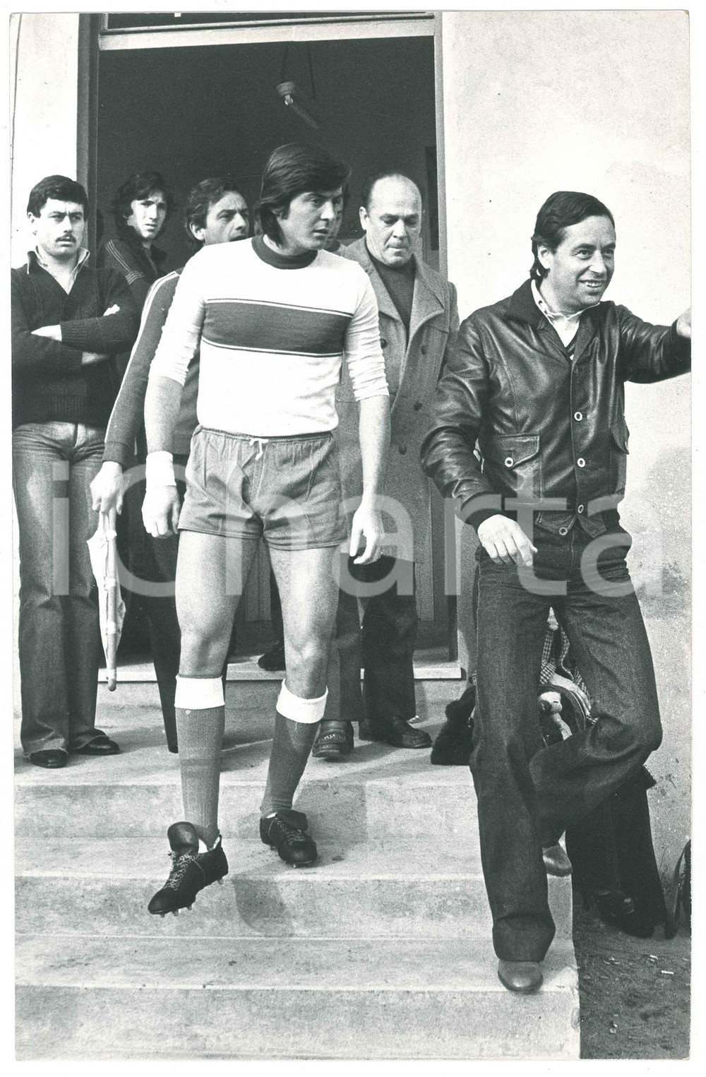 Fotografia d epoca originale 1970 ca ITALIA Adriano PANATTA  Partita di calcio 8 Foto 20x30 cm 1