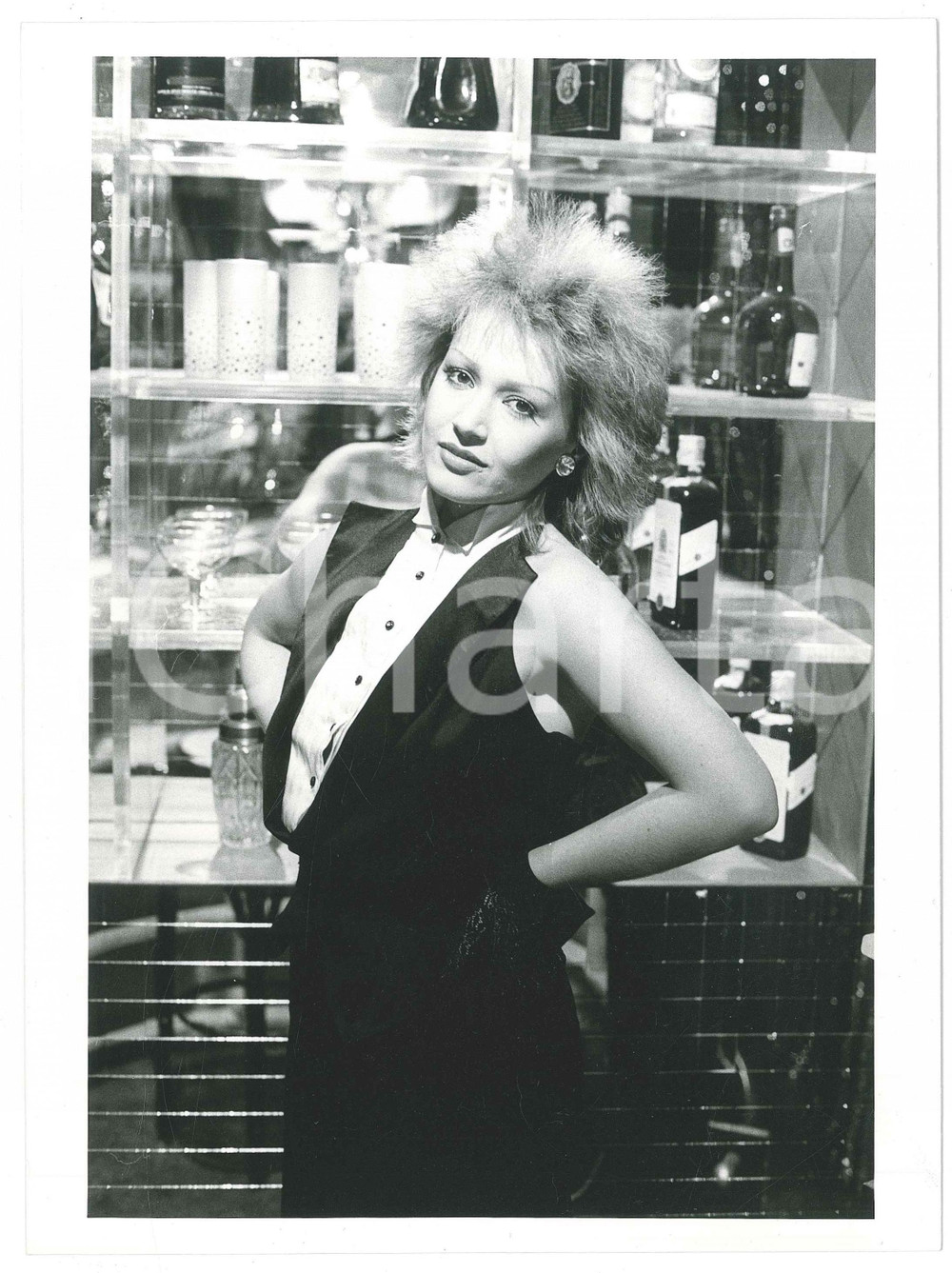 Fotografia d epoca originale 1985 ca MUSICA ITALIA Cantante Tiziana RIVALE  Ritratto 3 Foto 1