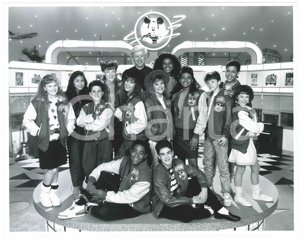 1989 DISNEY CHANNEL - MICKEY MOUSE CLUB Stephen FIELDS Mowava PRYOR Mouseketeers Fotografia di agenzia. GOOD/buono  Formato: 25x20 originale e autentica 1