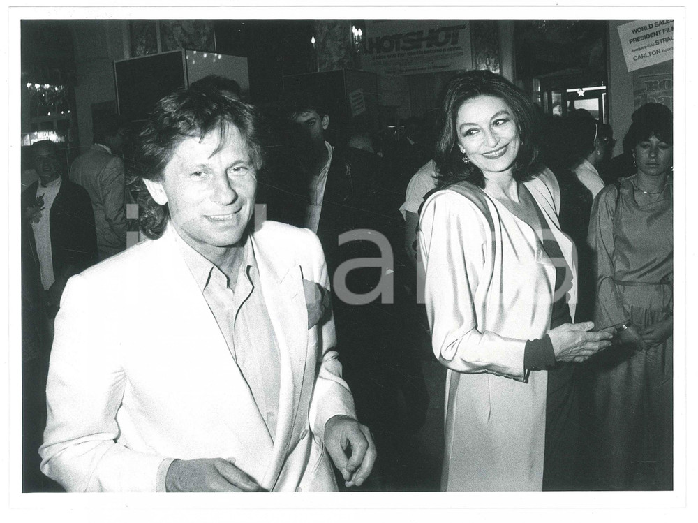 Fotografia d epoca originale 1986 CANNES FILM FESTIVAL Roman POLANSKI Anouk AIMÃ‰E Foto 24x17 cm 1 1