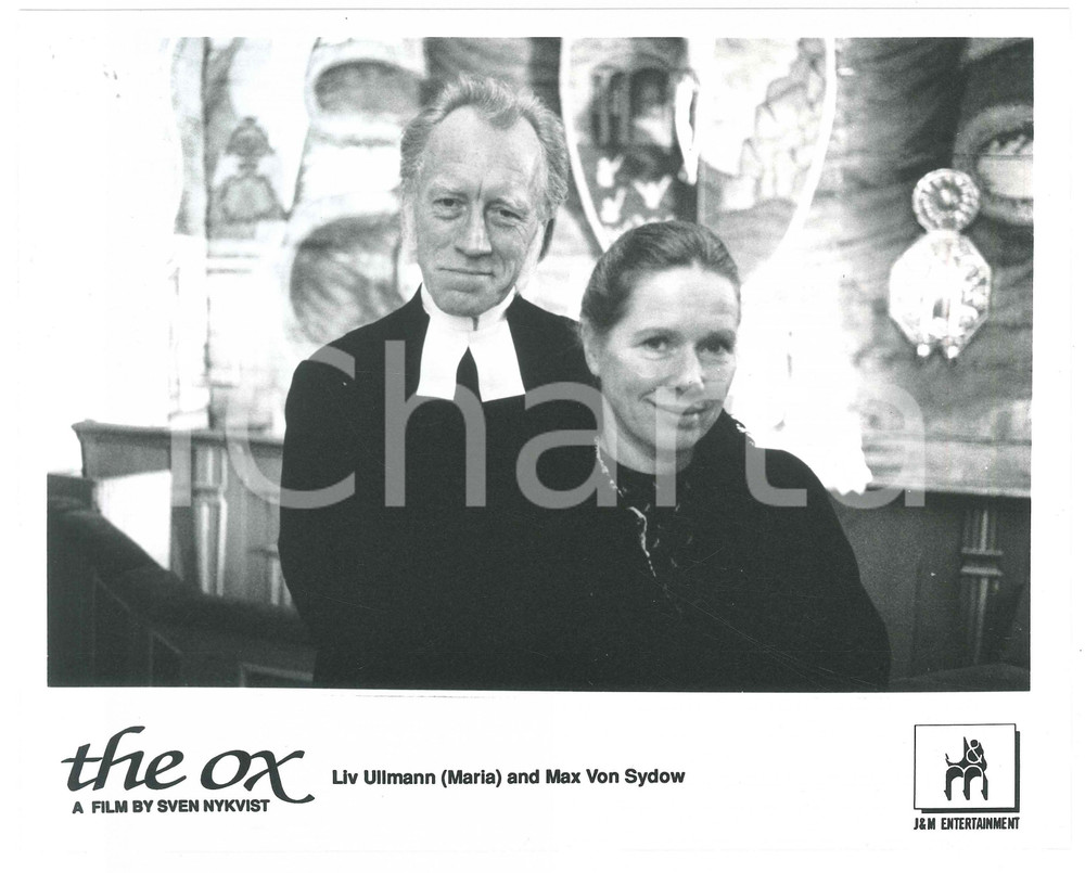 Materiale cinematografico d’epoca 1991 CINEMA  THE OX Liv ULLMANN Max VON SYDOW Photo 25x20 cm 1