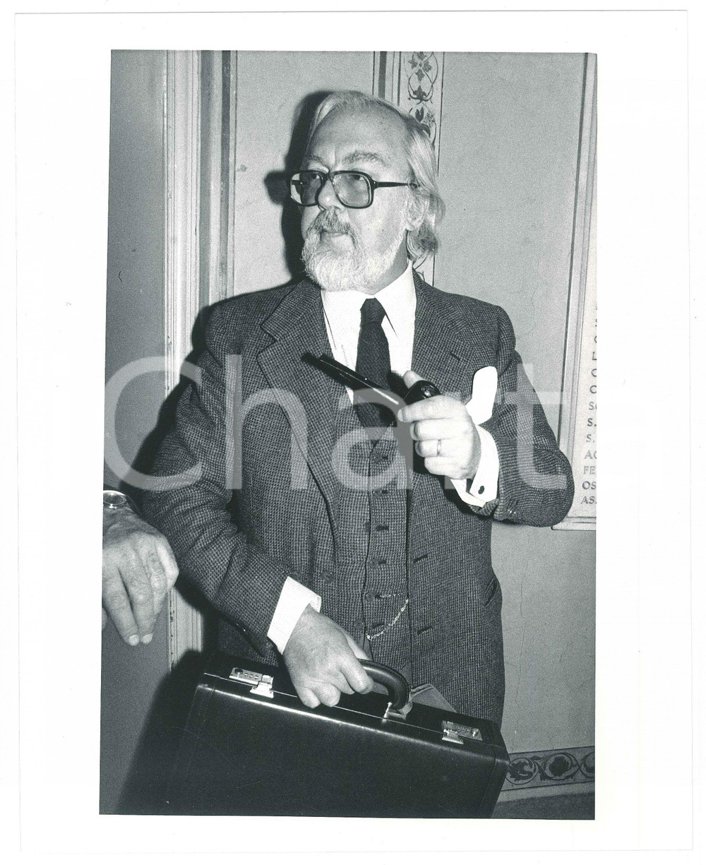 Fotografia d epoca originale 1985 ca MILANO Convegno IL SOLE 24 ORE  Pier Giusto JAEGER  Foto 20x25 cm 4 1