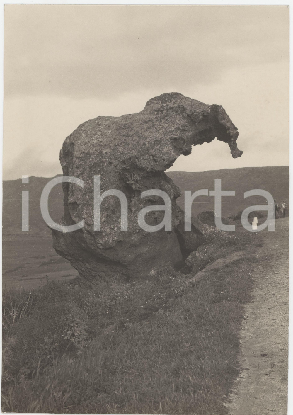 Fotografia d epoca originale 1940 ca SARDEGNA CASTELSARDO Roccia dell Elefante Foto Gualtiero LAENG 16x22 cm 1