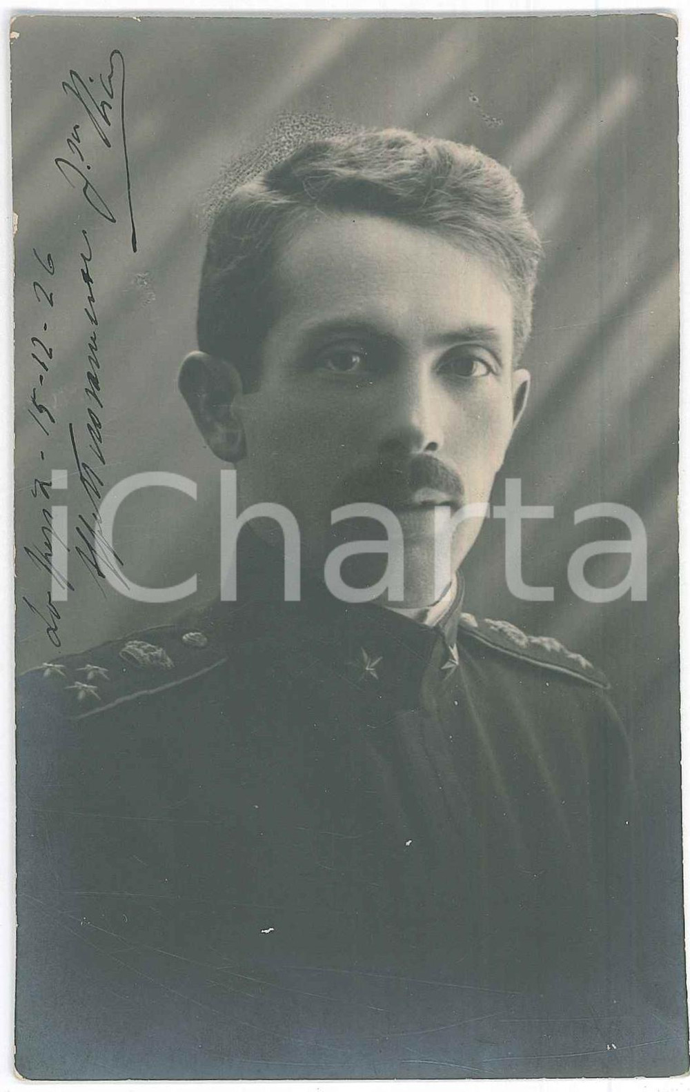 Fotografia d epoca originale 1926 LA SPEZIA Ritratto di ufficiale  Fotografia anonima 9x14 cm 1