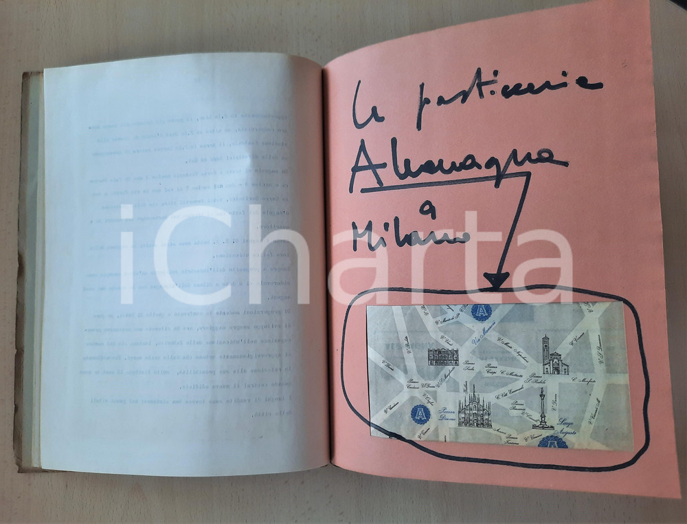 Documento originale, autentico 195253 POLITECNICO DI MILANO Pasticcerie e locali di pubblico spettacolo 52 pp. 1
