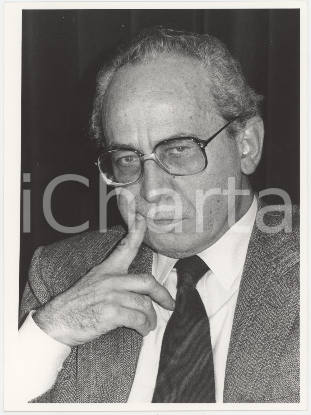 1985 ca DEMOCRAZIA CRISTIANA - Virginio ROGNONI - Ritratto (5) Foto Fotografia di agenzia.  GOOD/buono  Formato: 18x24 cm originale e autentica 1