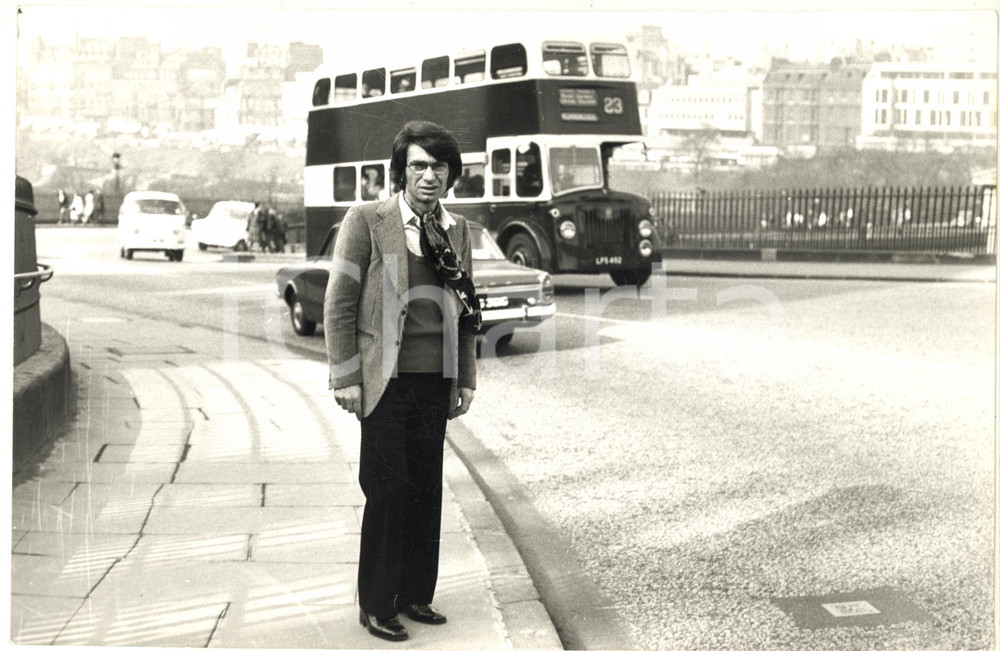 Fotografia d epoca originale 1972 EDINBURGH Eurovision Song Contest  Nicola DI BARI in cittÃ   Foto 1