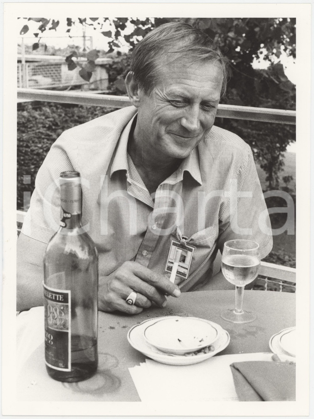 Fotografia d epoca originale 1984 VENEZIA Mostra del cinema  Evgenij AleksandroviÄ EVTUSENKO Foto 18x24 cm 1