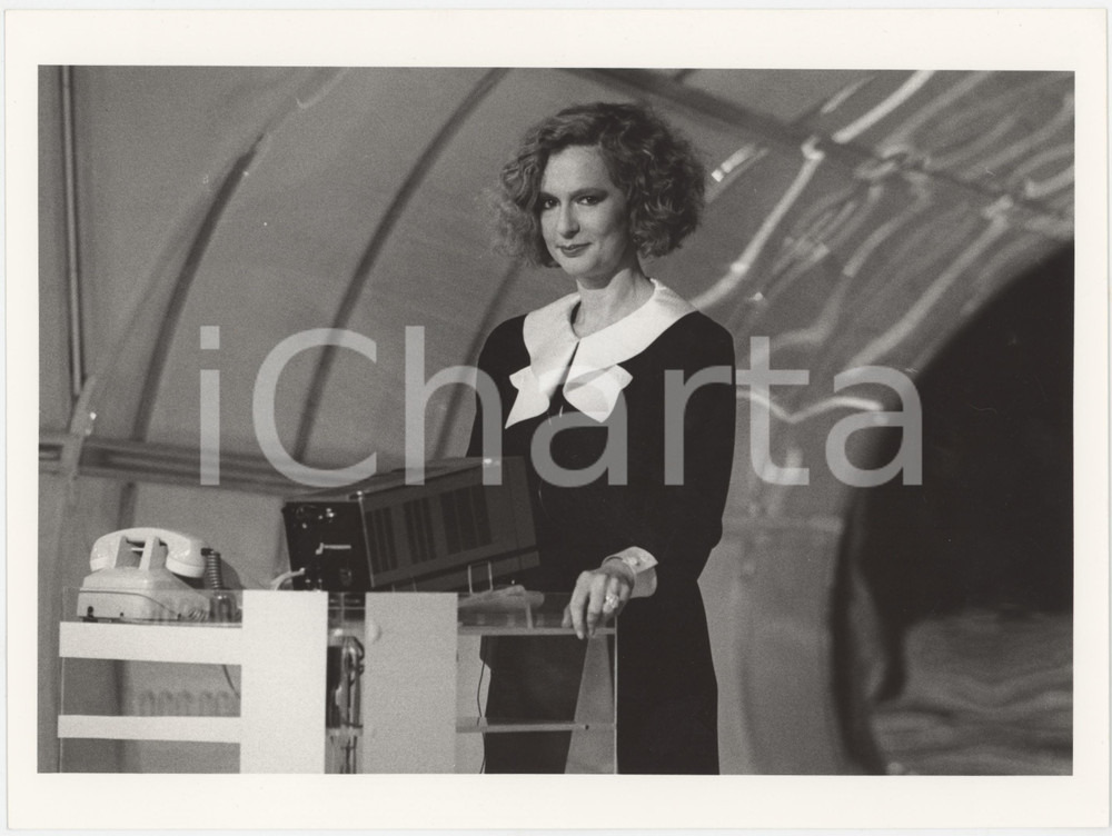 Fotografia d epoca originale 1985 RAI UNO Loretta Goggi in Quiz  Loretta GOGGI  Foto 24x18 cm 5 1