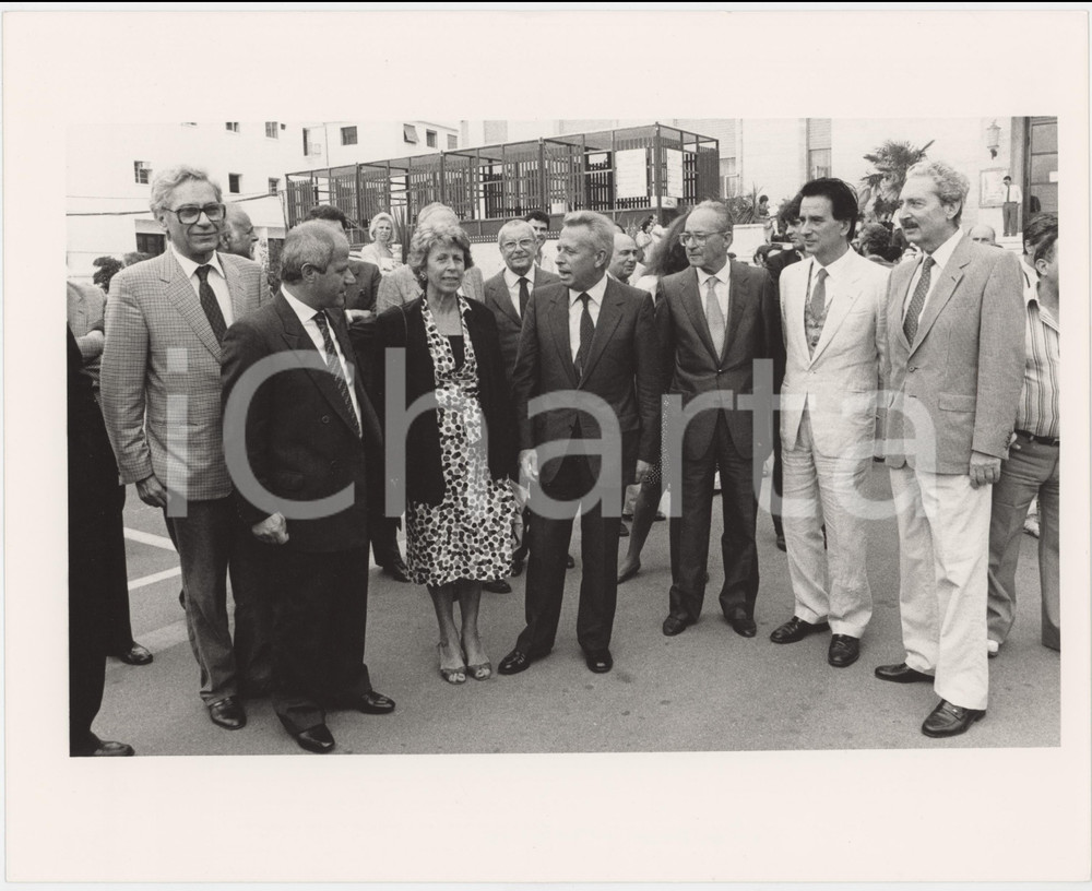 Fotografia d epoca originale 1985 ca DEMOCRAZIA CRISTIANA Luigi GRANELLI con la moglie Adriana Foto 25x20 1 1