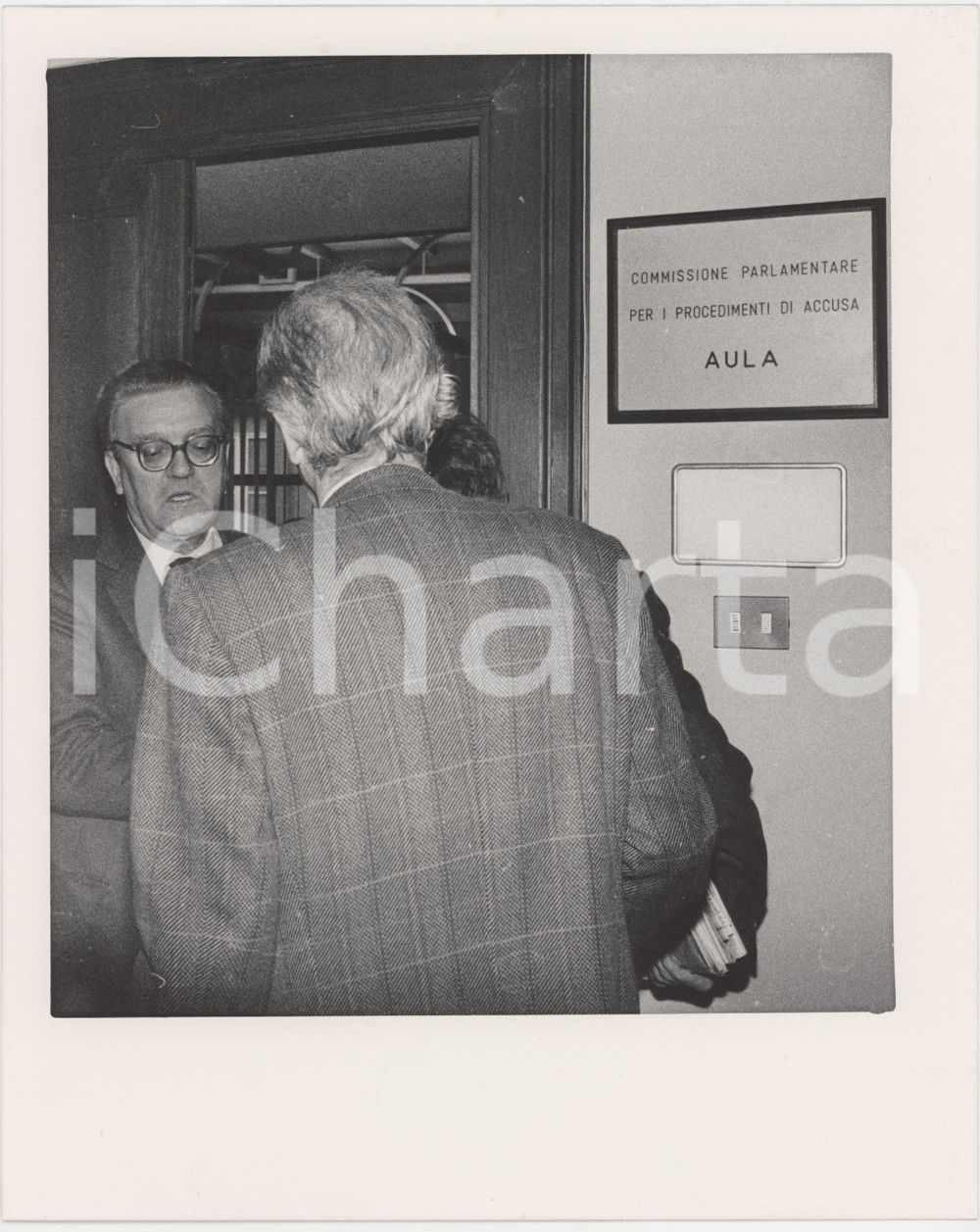 Fotografia d epoca originale 1987 PARLAMENTO Egidio STERPA Presidente commissione Inquirente  Foto 20x25 4 1
