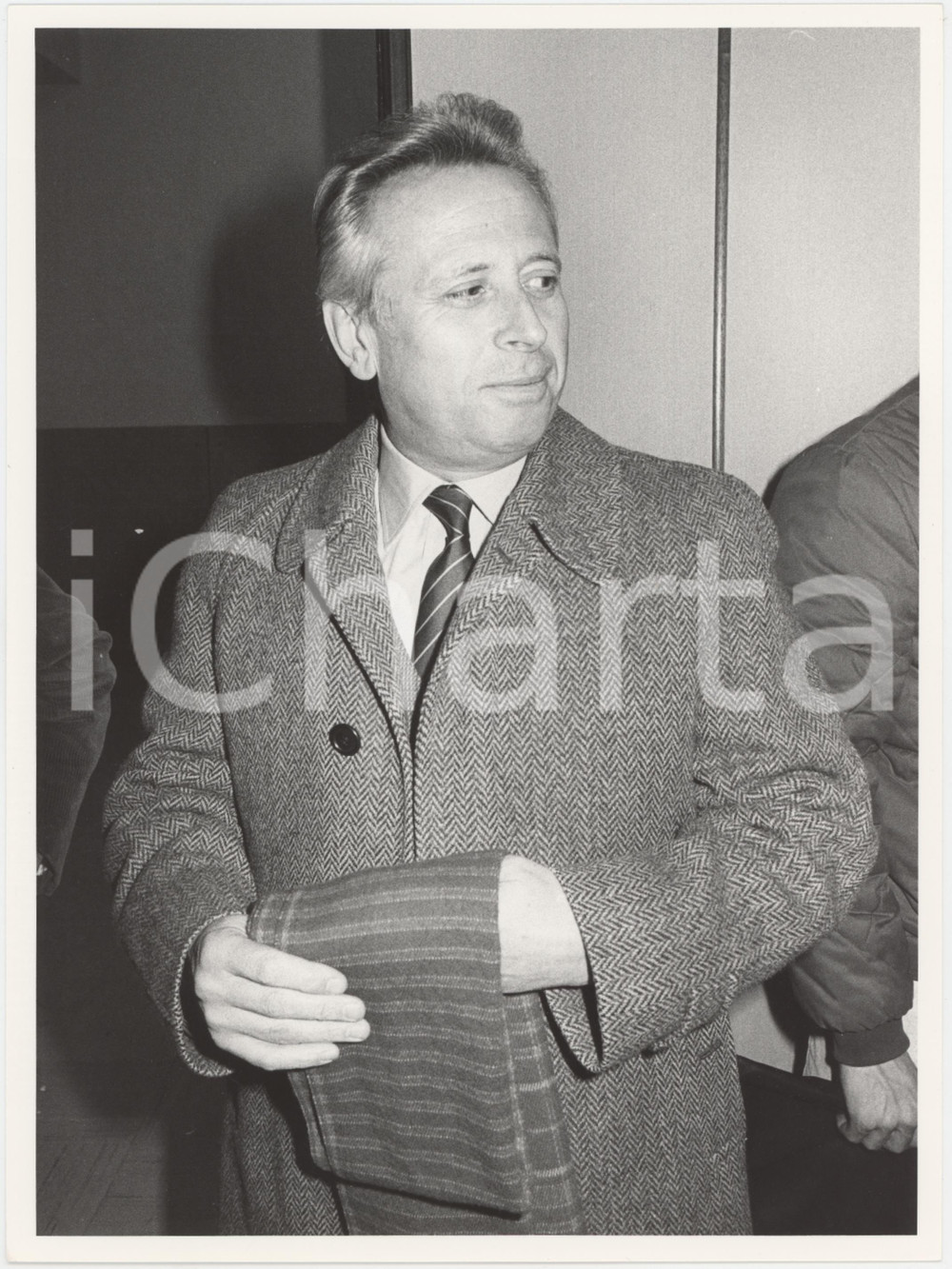 Fotografia d epoca originale 1985 ca DEMOCRAZIA CRISTIANA Luigi GRANELLI Politico DC Foto 18x24 cm 5 1