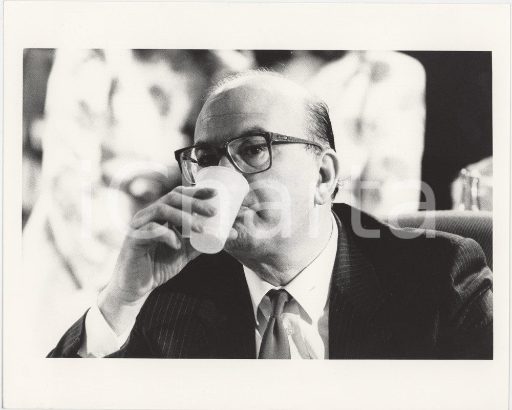 Fotografia d epoca originale 1985 ca PARTITO SOCIALISTA  PSI Bettino CRAXI Ritratto  Foto 25x20 cm 1 1