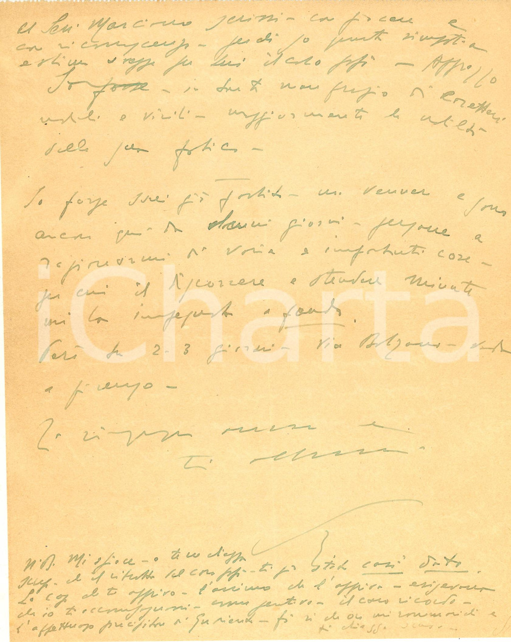 Autografo originale 1932 CORTINA D AMPEZZO Lettera avv. Sergio STOPPATO per commemorazione AUTOGRAFO 1
