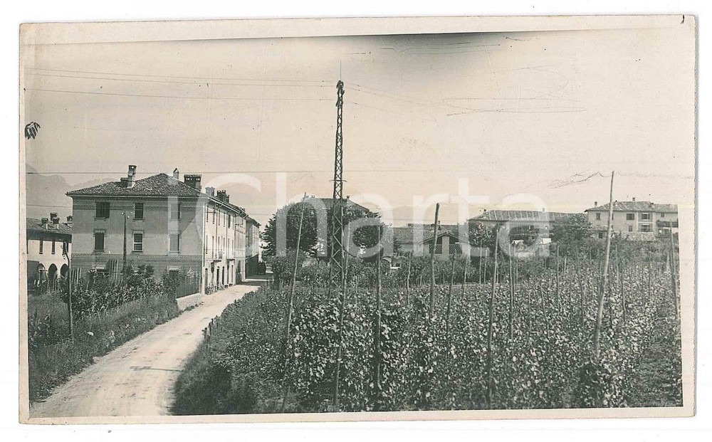 Fotografia d epoca originale 1930 ca BRIANZA  DOLZAGO LC Veduta con orti  Fotografia 13x8 cm 1