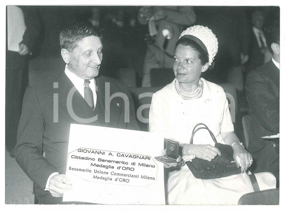 1966 MILANO Unione Commercianti - Giovanni A. Cavagnari benemerito *Foto