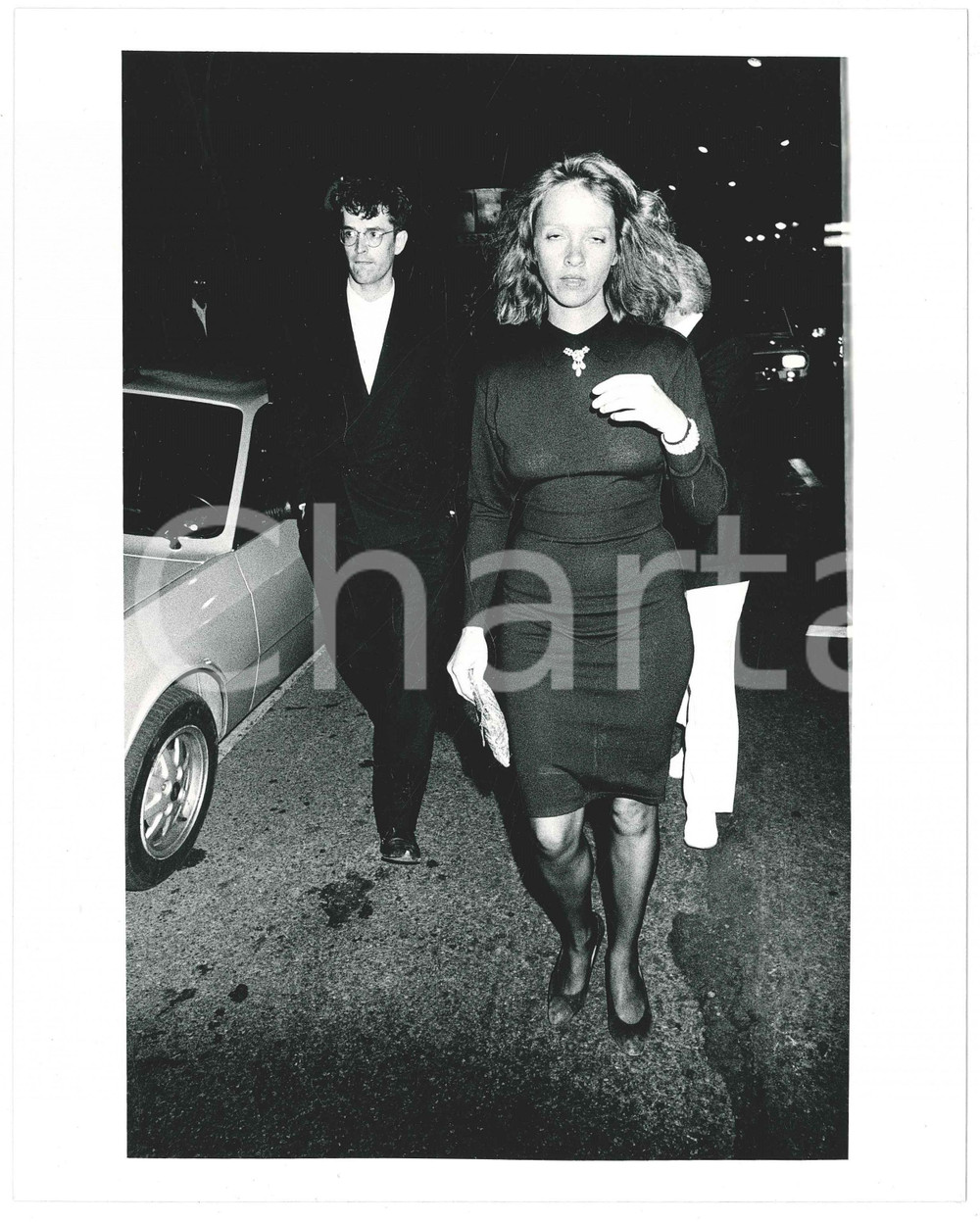 Fotografia d epoca originale 1990 ca CINEMA Arrivo di Rupert EVERETT a un evento Fotografia 20x25 cm 1