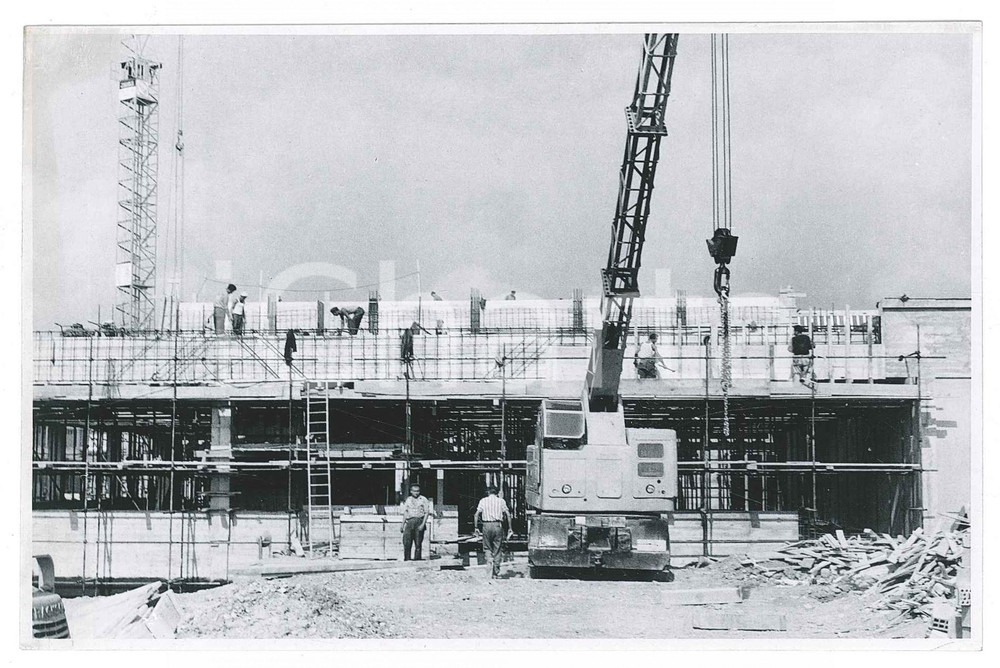 Fotografia d epoca originale 1958 ? GINEVRA Costruzione del CERN  Cantiere  Foto 15x10 cm 3 1