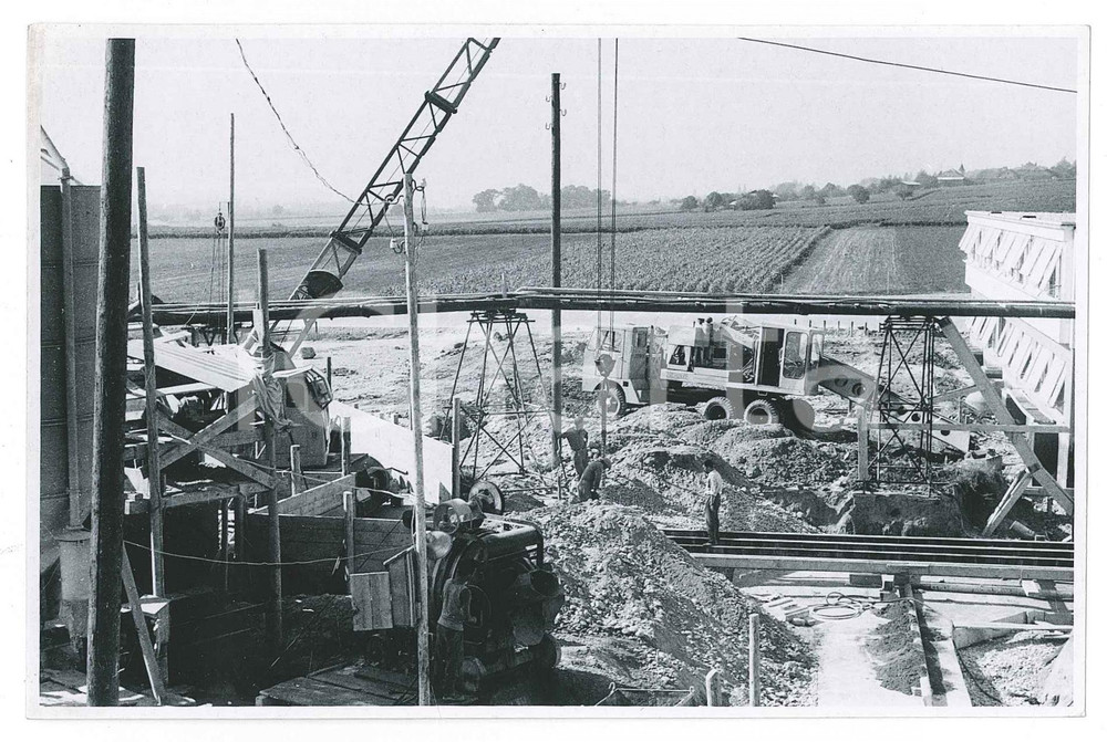 Fotografia d epoca originale 1955 ca GINEVRA Costruzione del CERN  Cantiere  Foto 15x10 cm 4 1