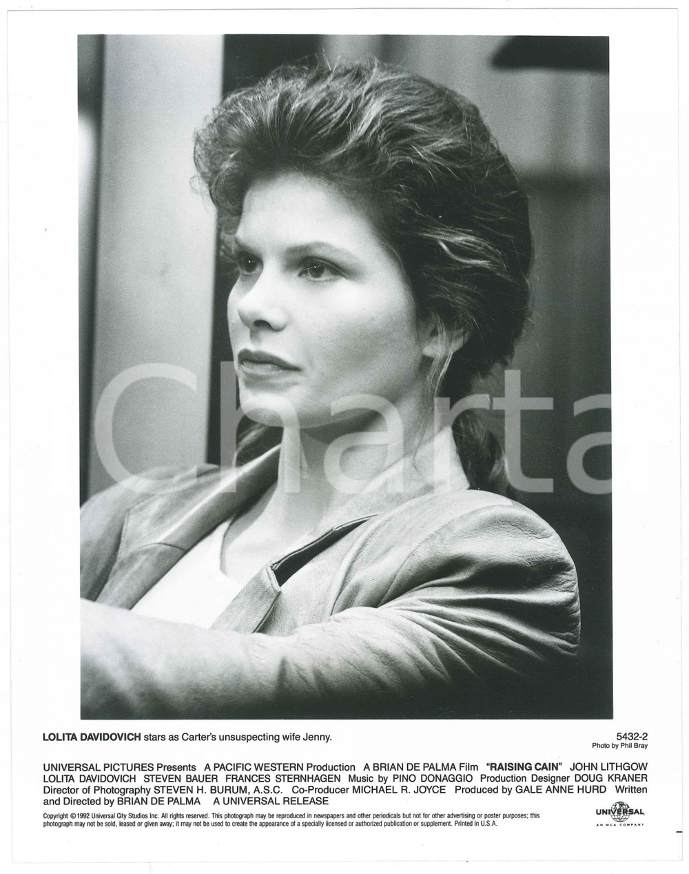Materiale cinematografico d’epoca 1992 CINEMA Film Raising Cain  Lolita DAVIDOVICH as Jenny Carter  Photo 2 1