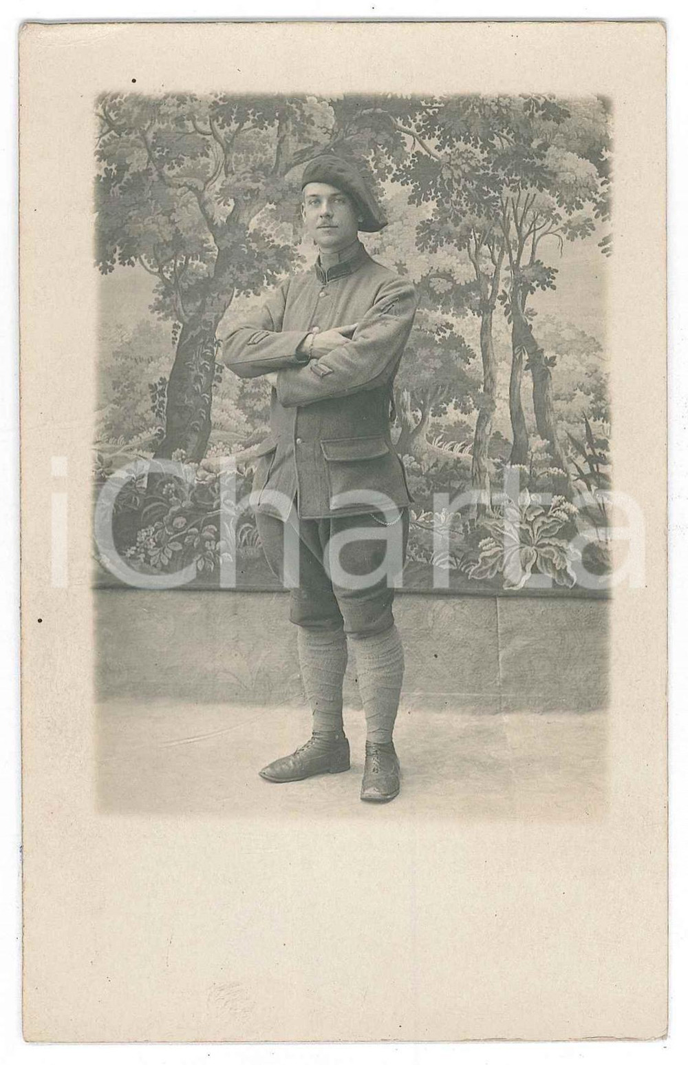 Fotografia d epoca originale 1910 ca ARMEE DE FRANCE Ritratto di ufficiale  Fotografia 9x14 cm 1