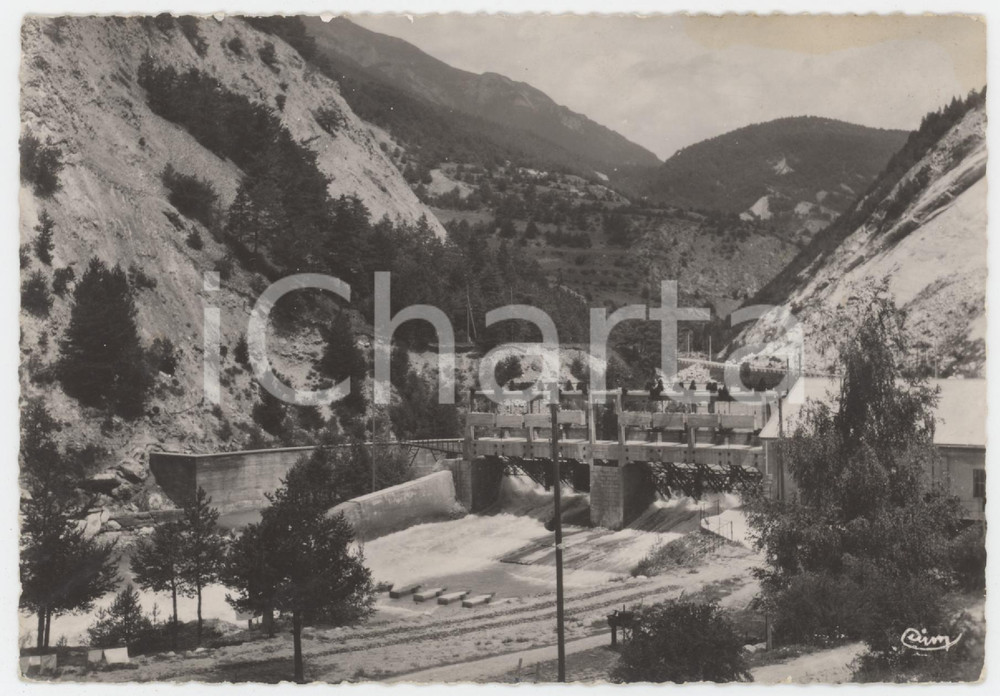 Cartolina originale da collezione 1956 MODANE  SAVOIE FRANCE Barrage sur l Arc  Carte postale FG VG 1