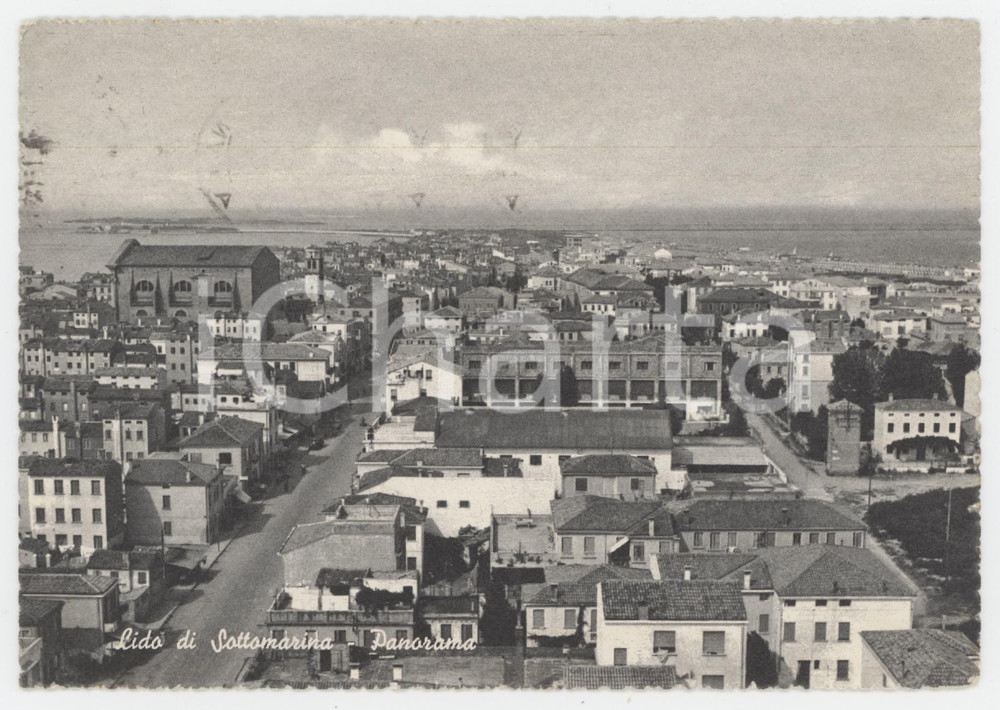 Cartolina originale da collezione 1964 SOTTOMARINA Panorama di Sottomarina Lido  Cartolina FG VG 1