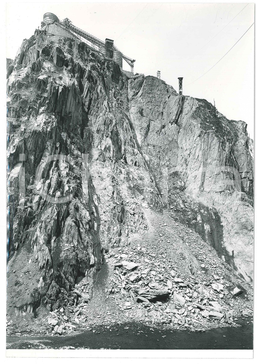 Fotografia d epoca originale 1963 LAI DA CURNERA SVIZZERA Costruzione della diga  Cantiere  Foto 19 1