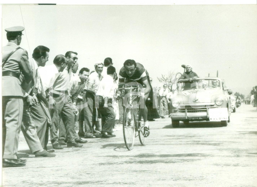 1960 ca CICLISMO GIRO D'ITALIA II Tappa - Ercole BALDINI in azione - Foto 18x13