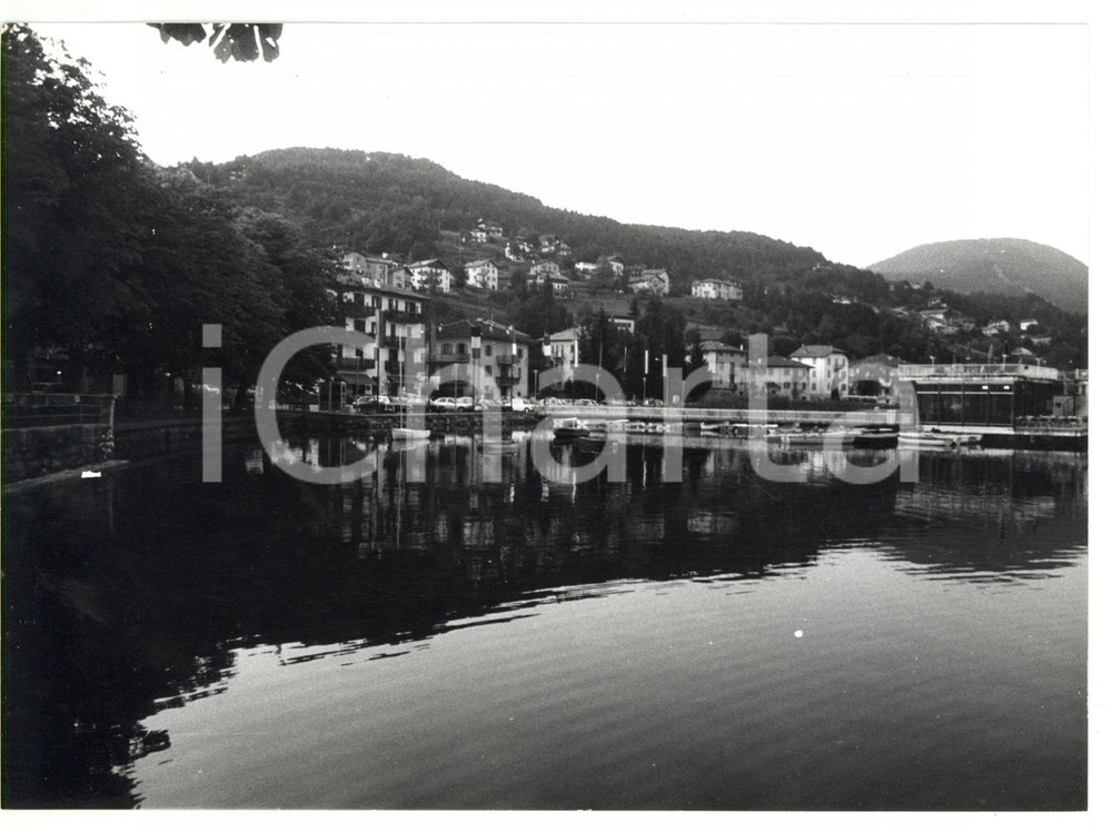 Fotografia d epoca originale 1982 BASELGA DI PINE  TN Lago della Serraia  Veduta panoramica Foto 18x13 cm 1