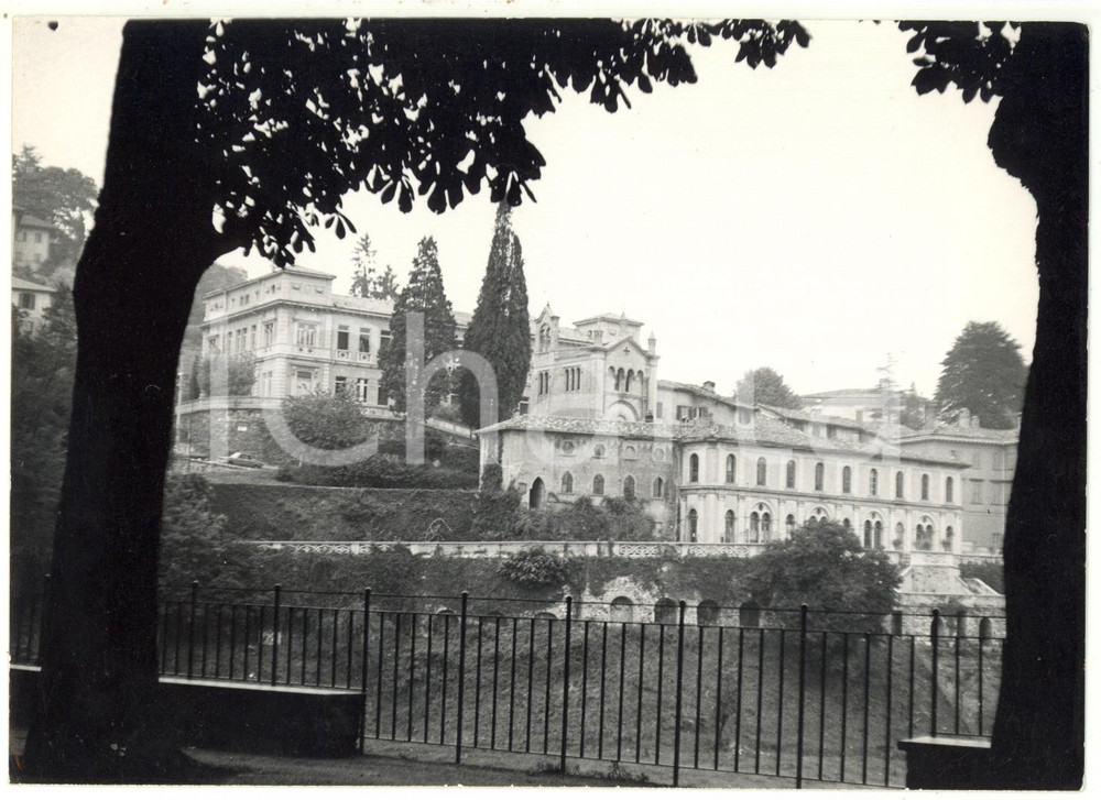 Fotografia d epoca originale 1973 BERGAMO ALTA Veduta panoramica sul Colle Aperto Fotografia 18x13 1