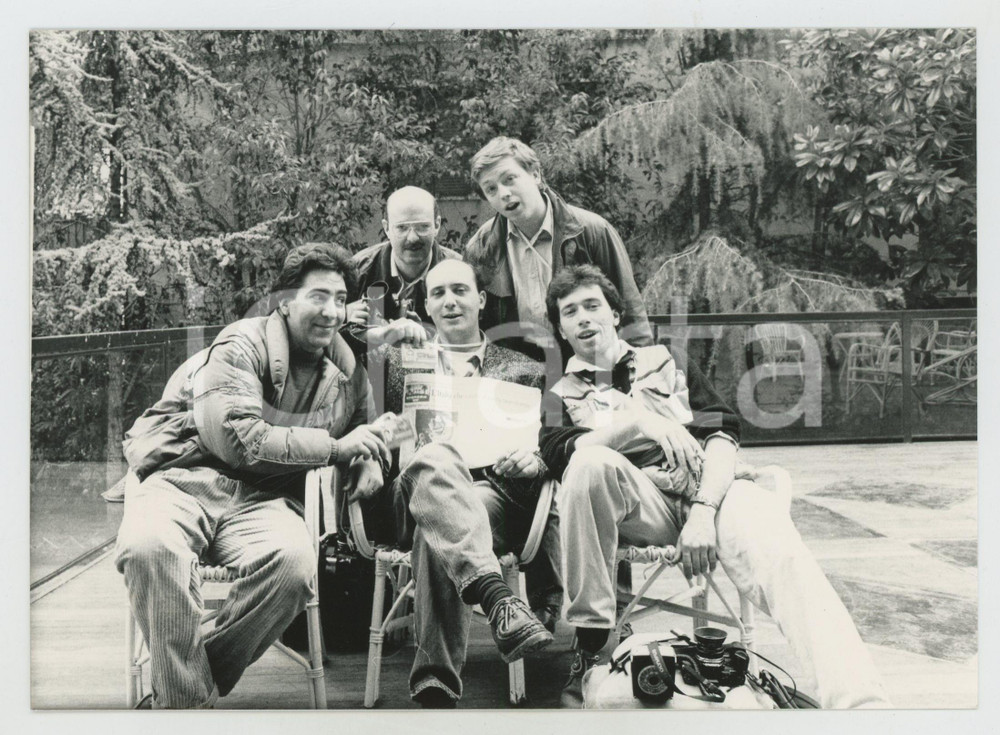 Fotografia d epoca originale 1975 ca MILANO Parco Lambro  Festival RE NUDO  Giornalisti Foto 1