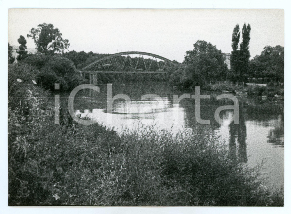 Fotografia d epoca originale 1976 MINTURNO Ponte sul fiume Garigliano  Foto 17x13 cm 1