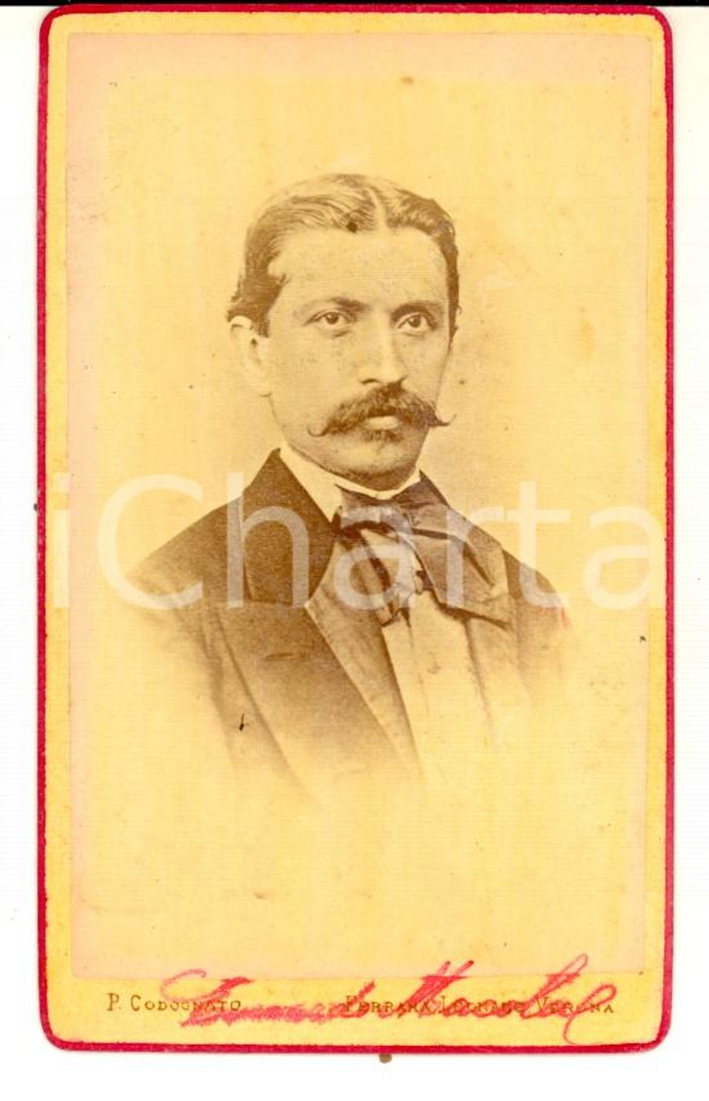 1870 ca VERONA Ritratto del conte Everardo MACOLA *Foto CODOGNATO CDV