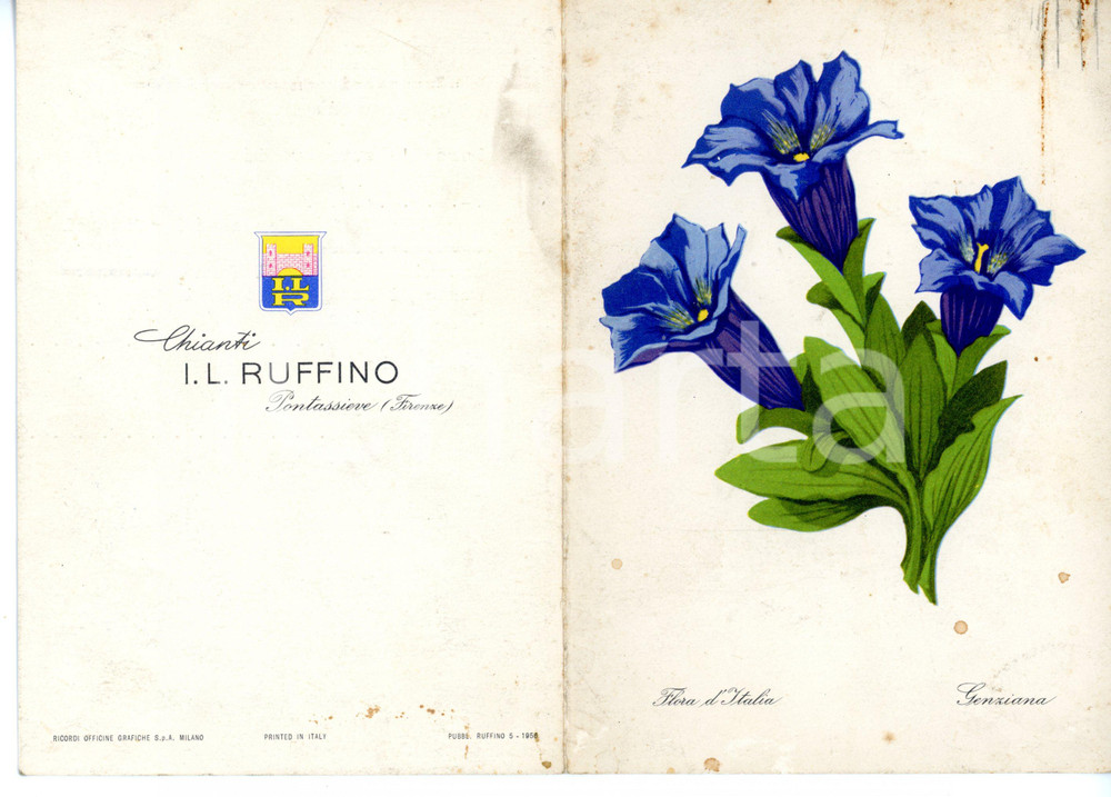 Oggetto da collezione cartaceo 1960 GRESSONEY Hotel Busca Thedy  Menu Banquet des cent dames du MontRose 1