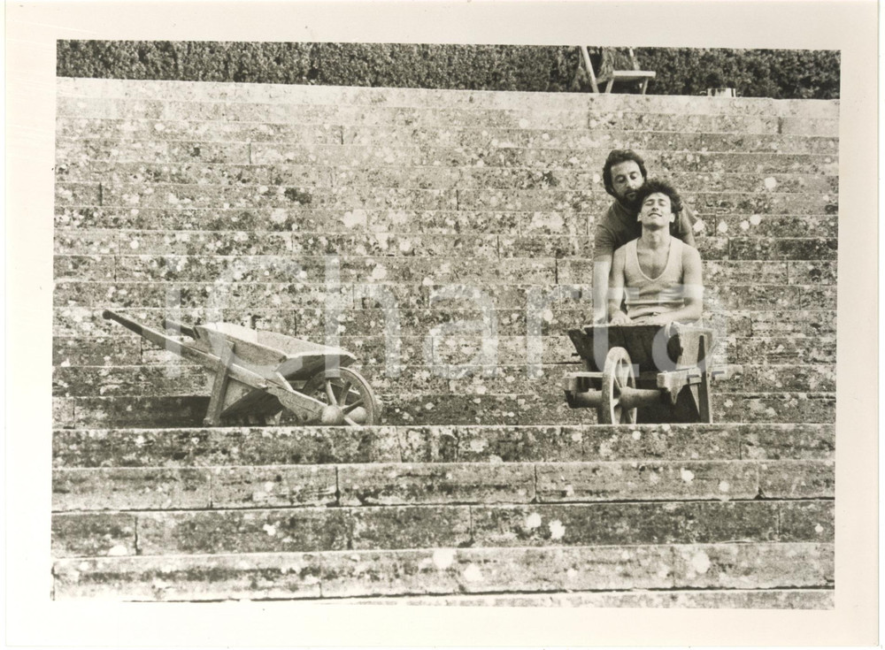 Fotografia d epoca originale 1984 TODI Chiesa di San Fortunato  Storia di un soldato Regia MemÃ¨ PERLINI 1